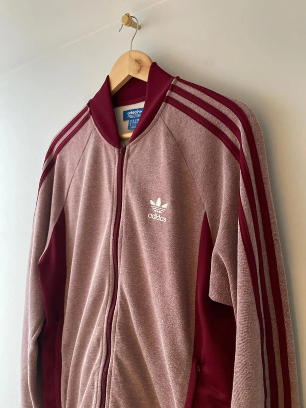 Men’s Adidas Firebird Limited Edition Track Jacket In Burgundy - Medium - 2497