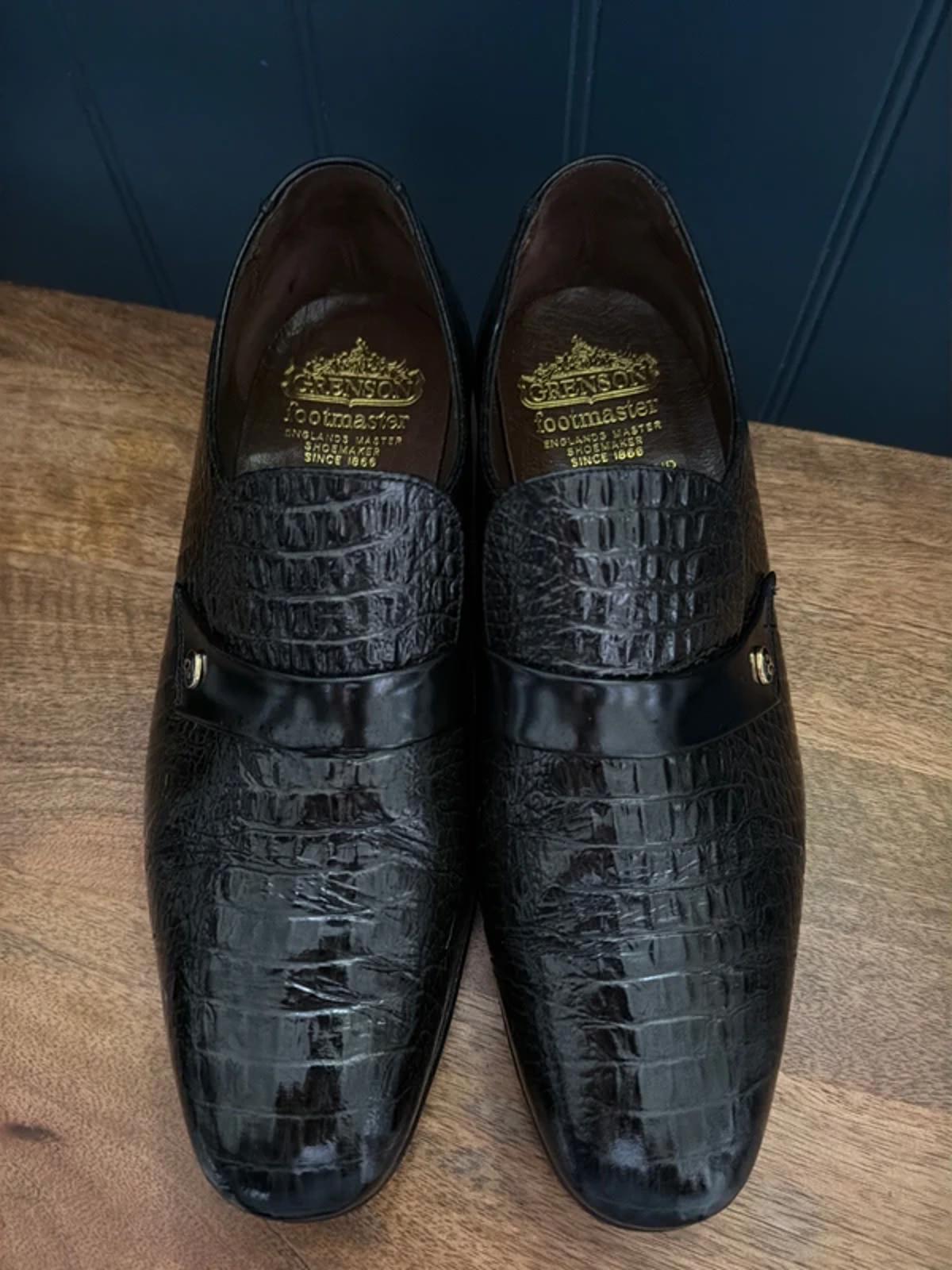 Men’s Grenson Premium Loafers Made In England In Black - Uk8 - 3225
