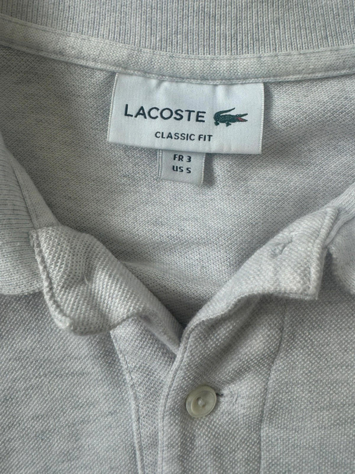 Men’s Lacoste Classic Fit Polo Shirt Top - Small -1386