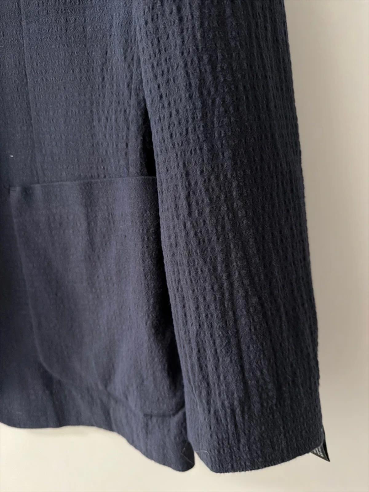 Men’s Jack & Jones Premium Linen Seersucker Blazer In Navy - Medium - 3282
