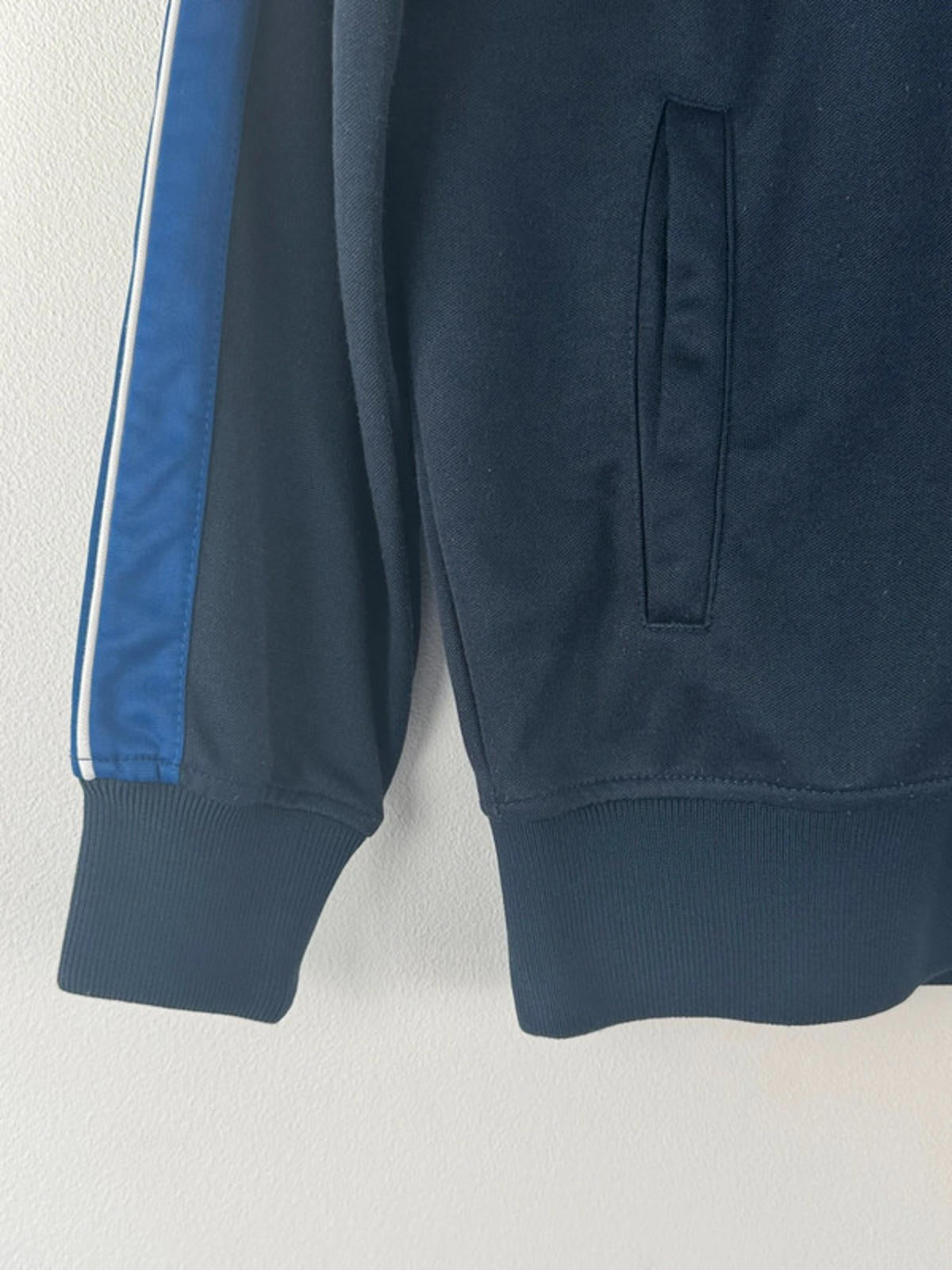 Men’s Ellesse 1/4 Zip Retro Track Jacket Top In Navy - Small   -1441