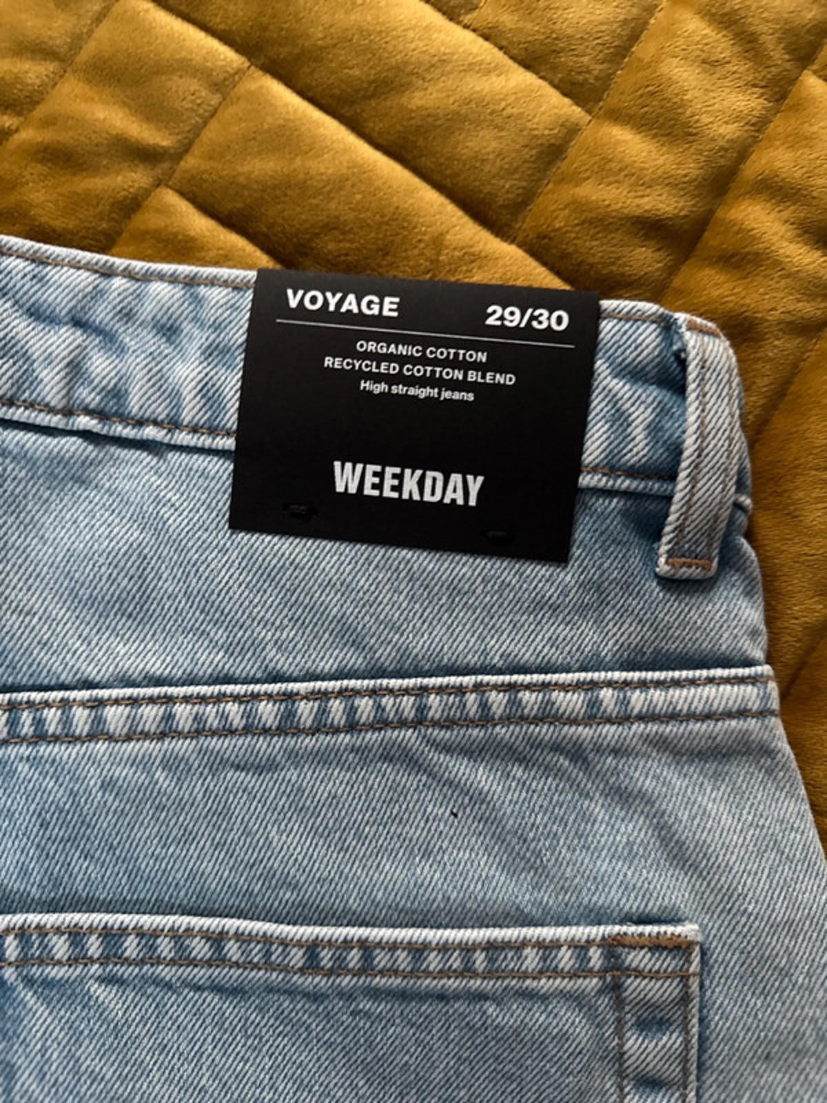 Women’s Weekday Voyage High Waisted Fit Jeans In Blue - W29/L30 - 0943