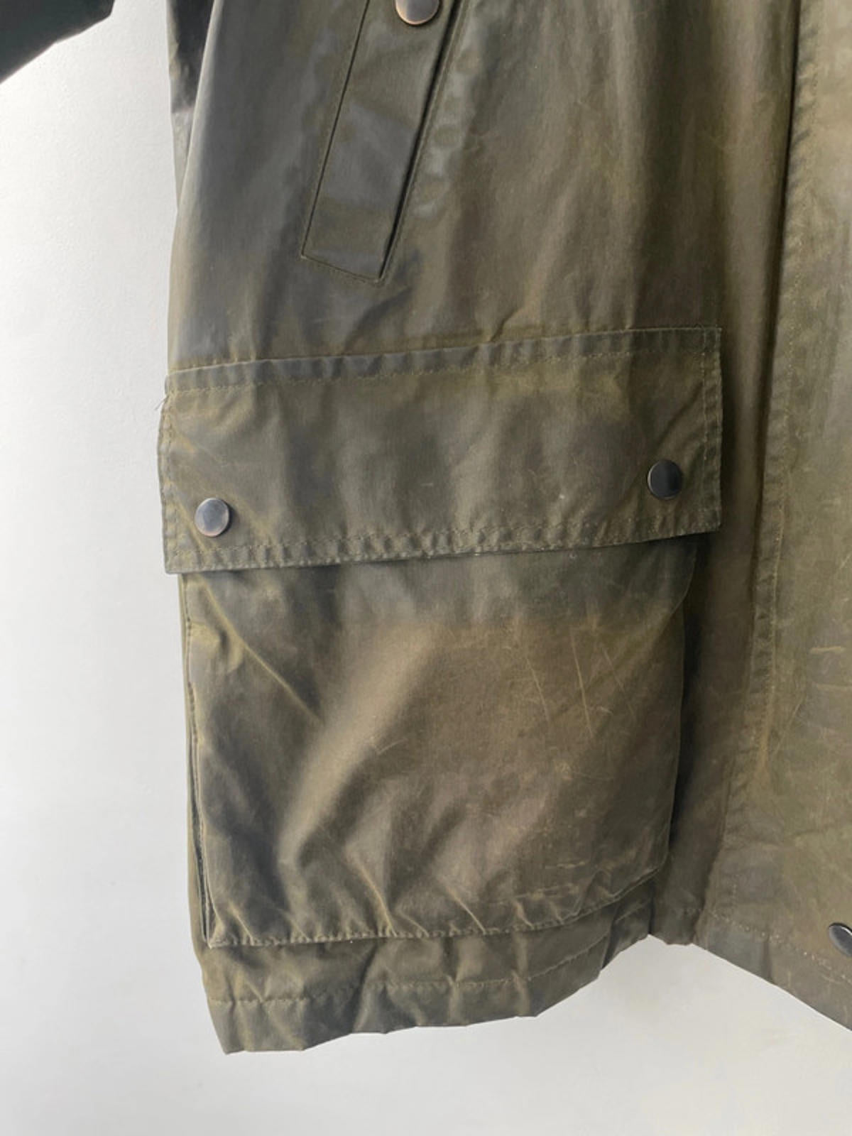 Men’s St Michael Country Wax Jacket Coat In Khaki - Medium - 2076