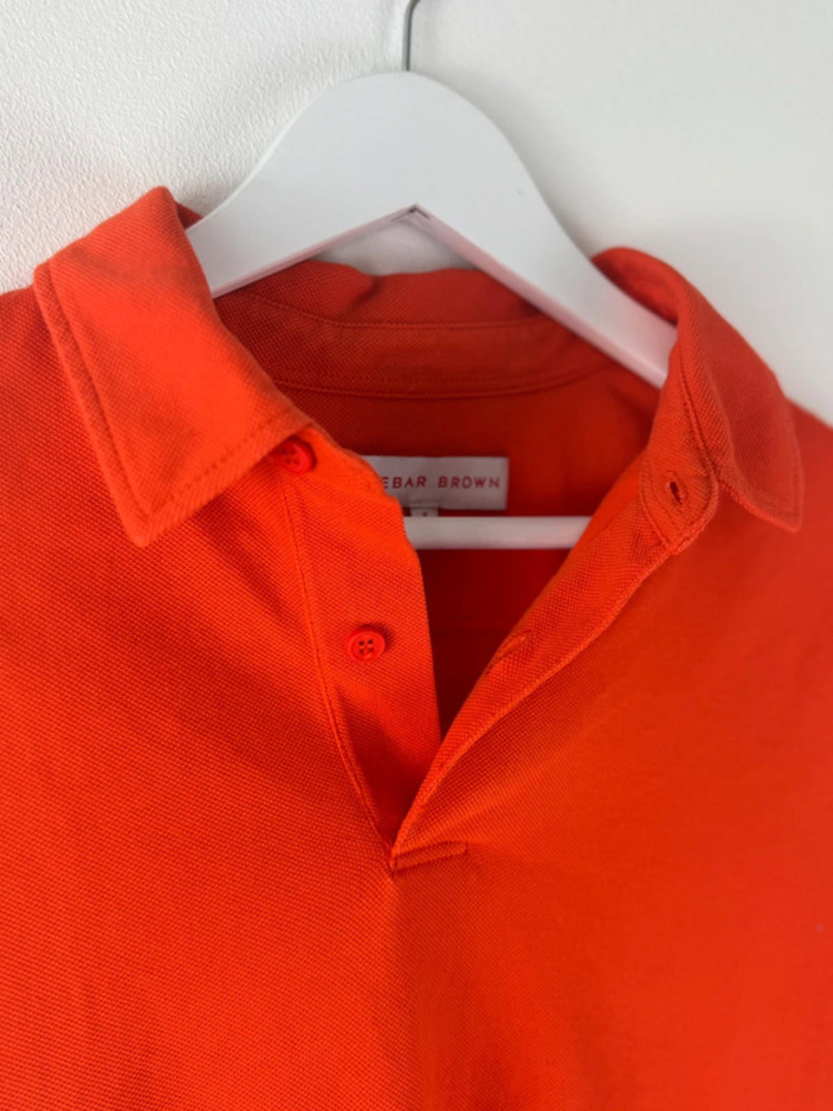 Men’s Orlebar Brown Premium Tailored Fit Polo Top In Red - Medium - 1374