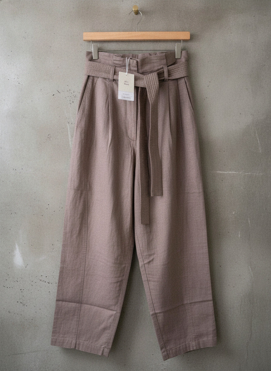 Women’s & Other Stories linen tie front High Waisted trousers - Uk4 - 3368