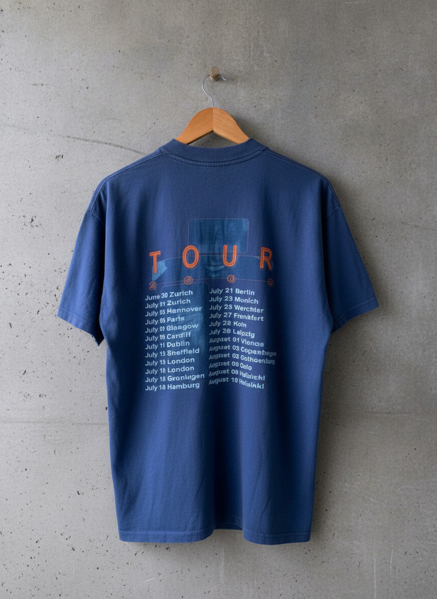 Tina Turner Vintage 2000 Tour T-shirt In Navy - Medium - 3354