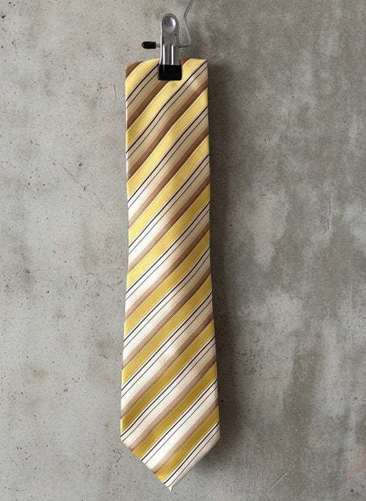 Unisex Dolce & Gabbana Made In Italy 100% Silk Striped Tie - 3846