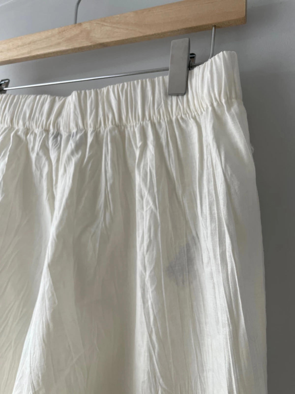 Women’s Mango Premium Linen Trousers Bottoms In Off White - W28/L26 - 1227