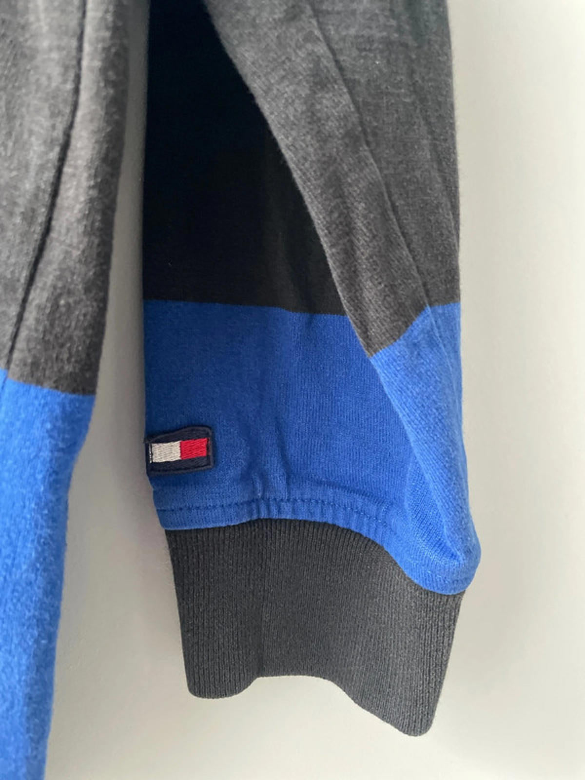 Men’s Tommy Hilfiger Stripped Rugby Polo Top In Navy - Large - 2150