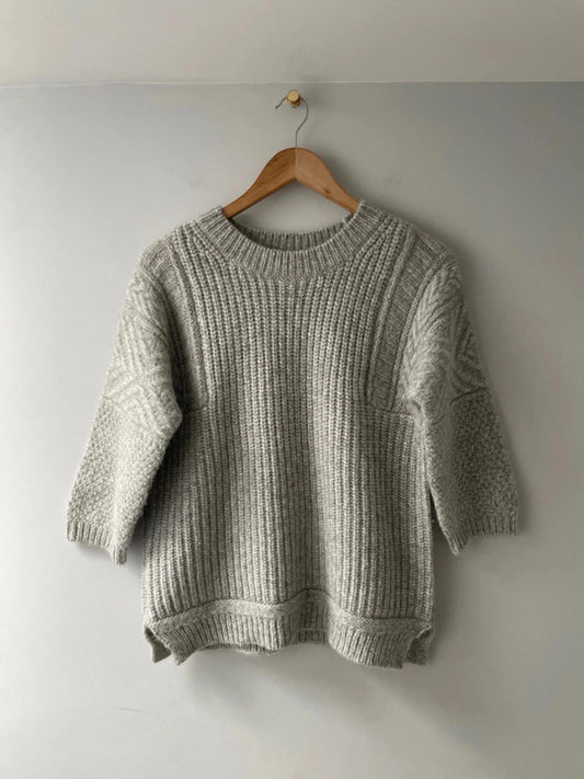 Women’s J.Crew Chunky Knit Alpaca Wool Mix Jumper In Grey - XXSmall - 2444 - RRP £160