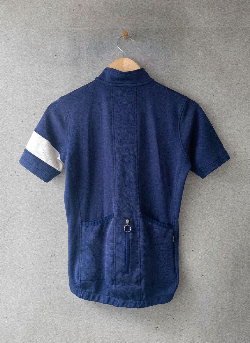 Men’s Rapha Short Sleeve Cycling Jersey Top In Navy - Small - 1908