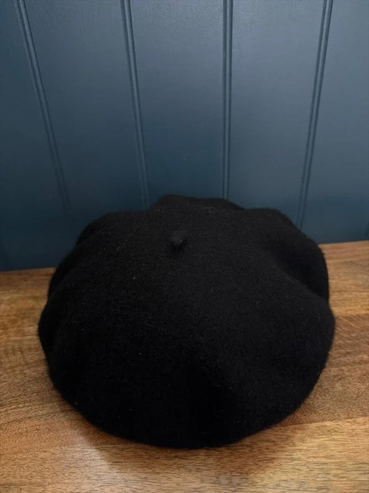 Women’s Vintage Beret Classic French Beret 100% Merino Wool  - One Size