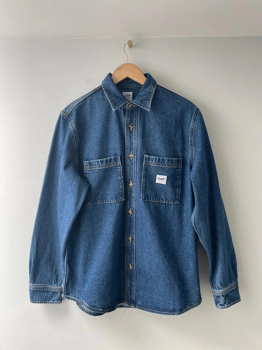 Men’s LEE Workwear Overshirt Denim Shirt - Medium - 2200