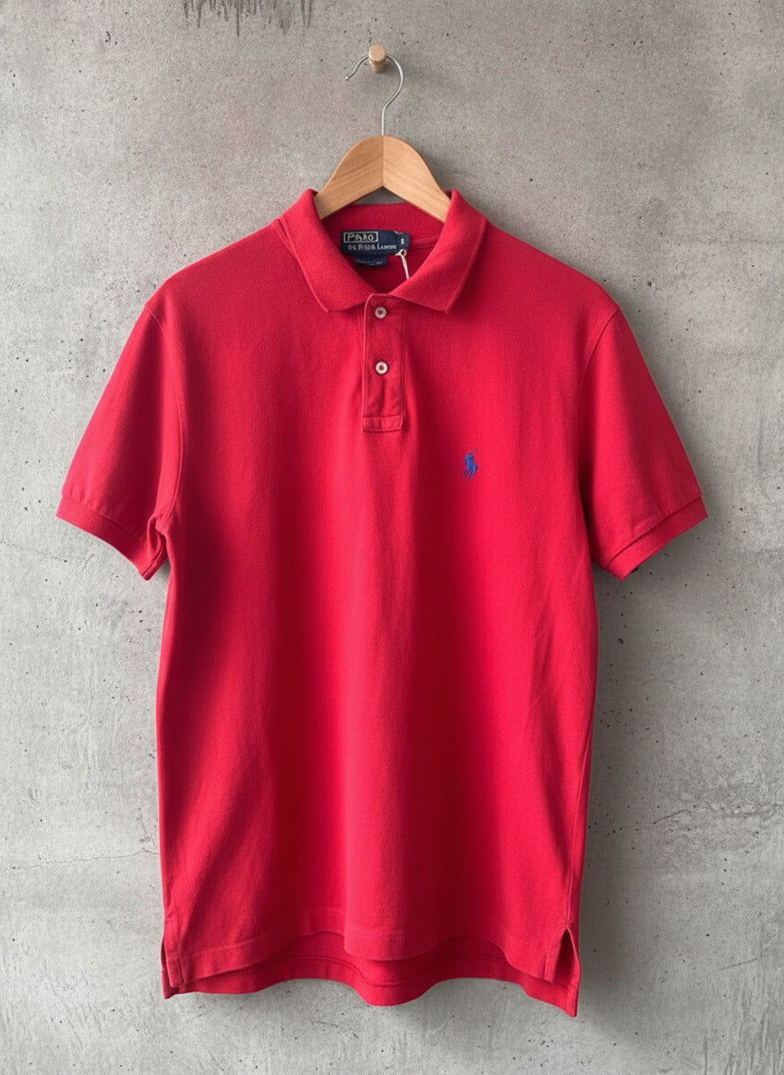 Men’s Ralph Lauren Custom Fit Polo Top In Red - Large - 1760