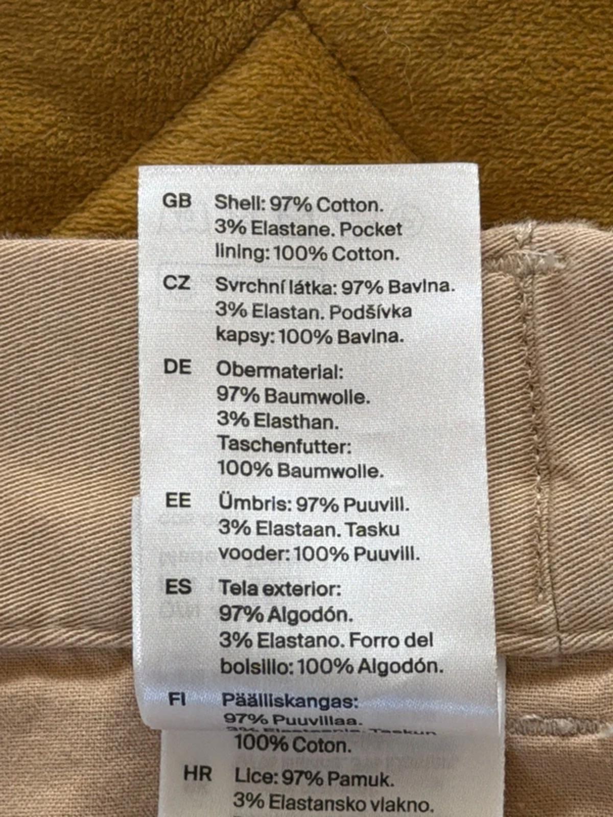 Men's Cos Stretch Fit Classic Chino Shorts in Beige - W33 - 3267