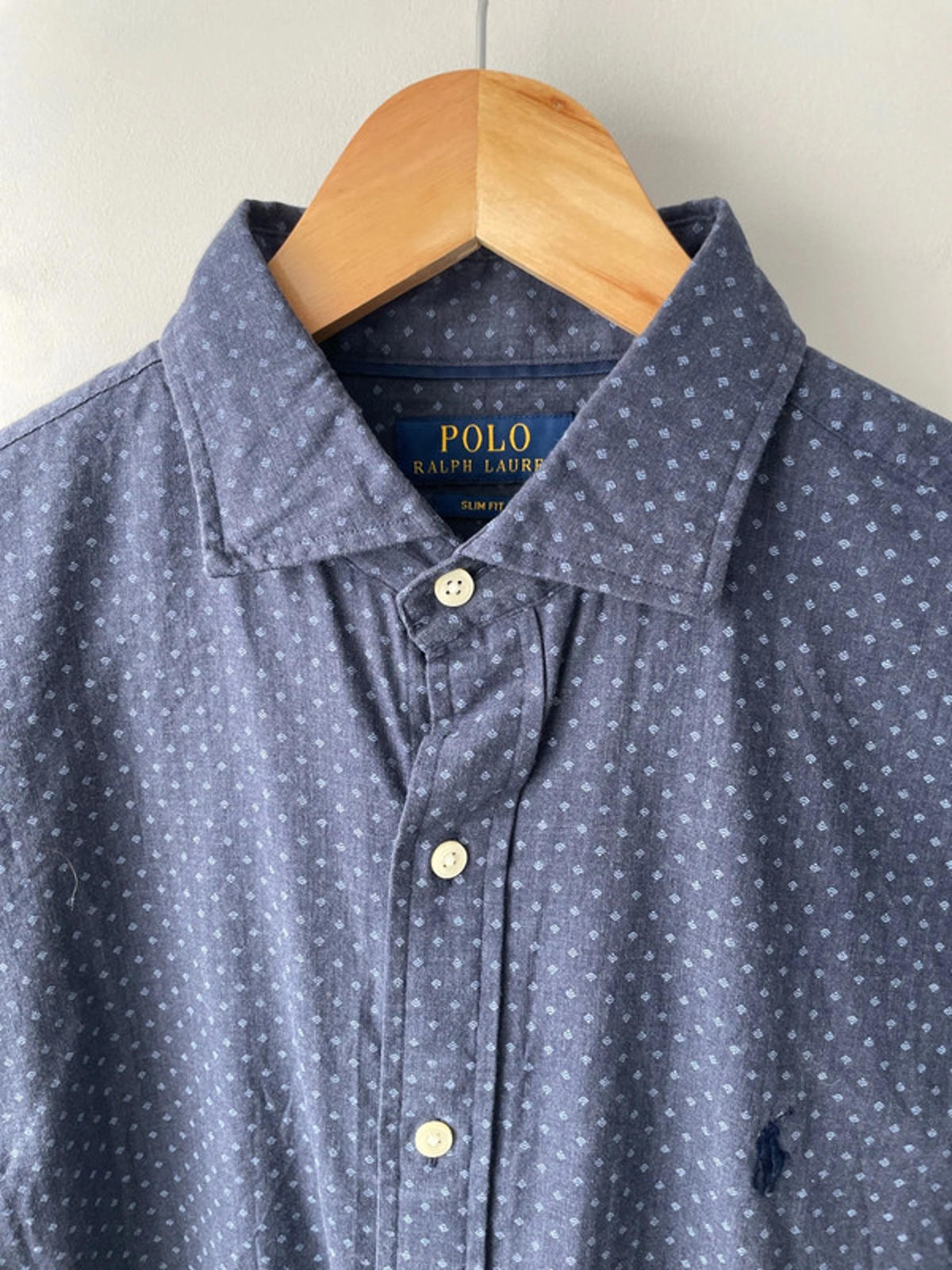 Men’s Ralph Lauren Premium Long Sleeve Slim Fit Shirt Top - Medium - 1545
