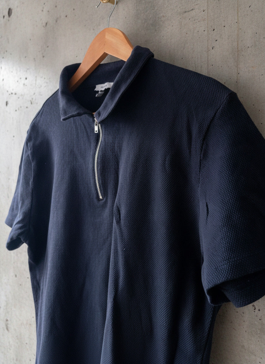 Men’s Reiss Short Sleeve Slim Fit Knitted Polo Top In Navy - XLarge - 2746