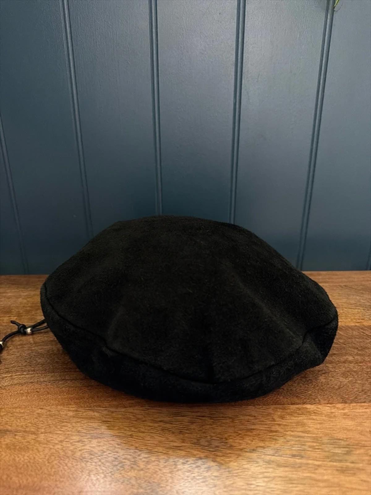 Women’s Sheldon Vintage Suede Beret In Black - One Size - 3232