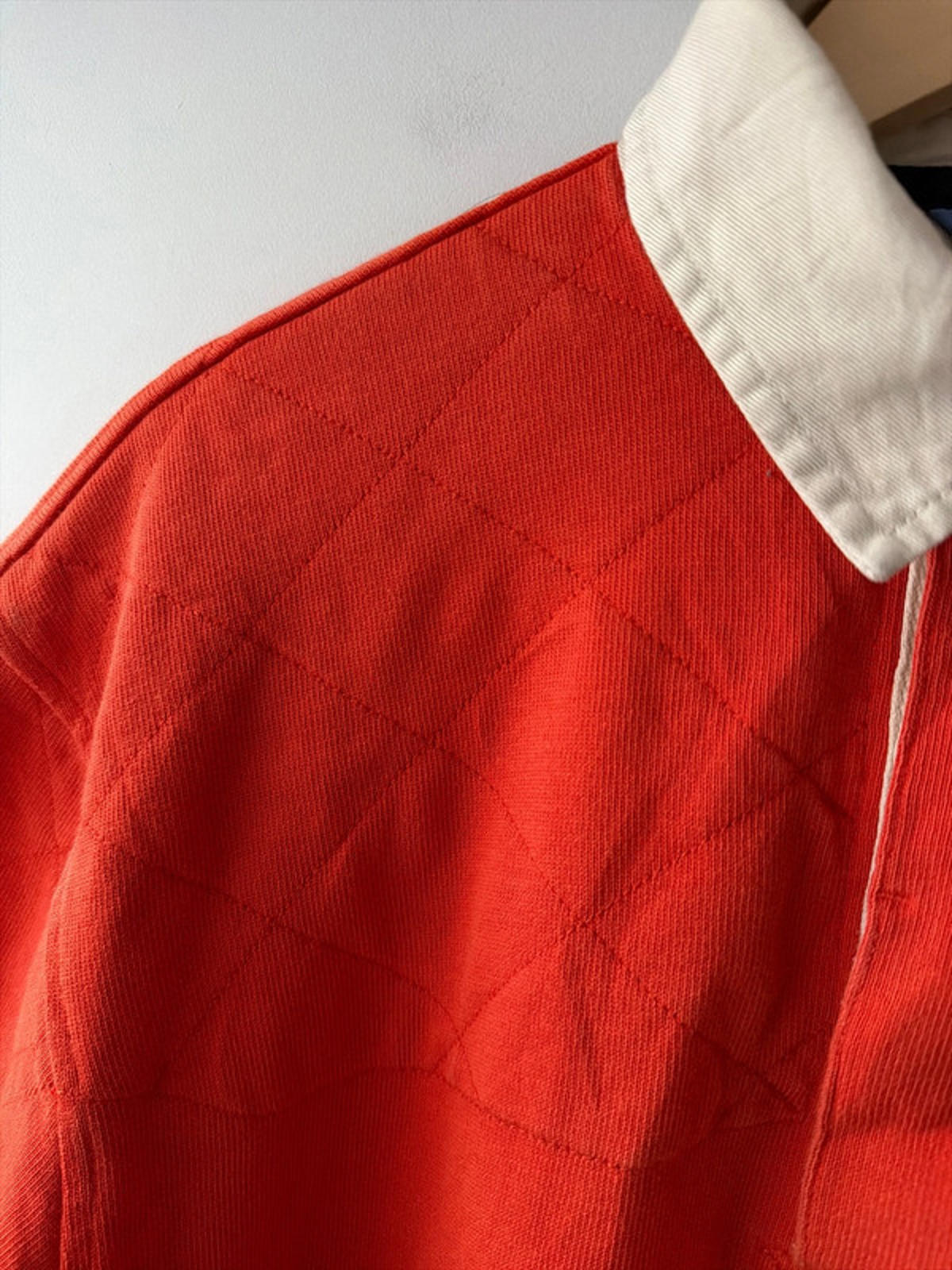 Men’s Tommy Hilfiger Clasic Rugby Polo Top In Red - Medium - 2687