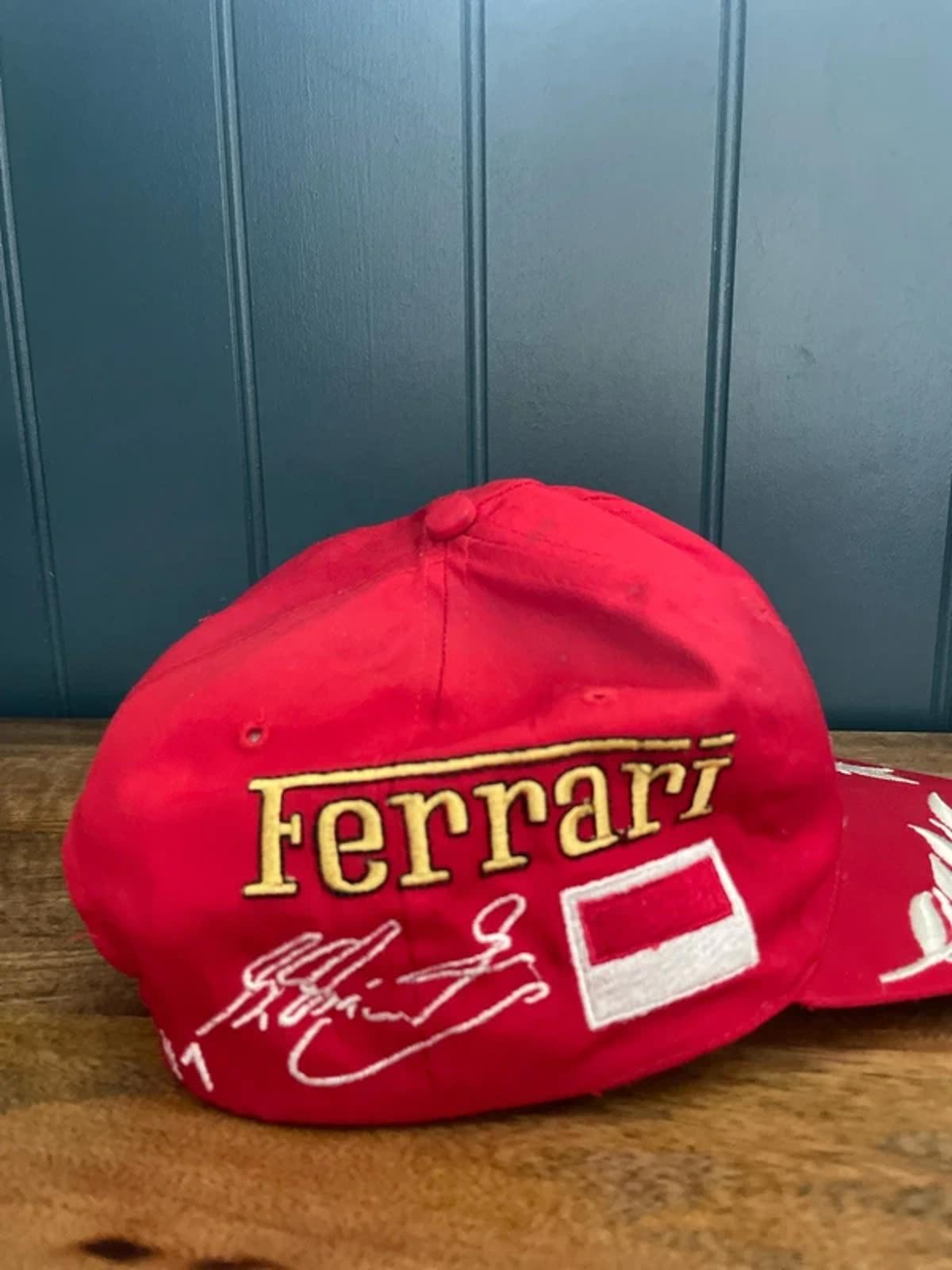 Unisex Ferrari Michael Schumacher Dekra Vintage 90's Cap In Red - 3091