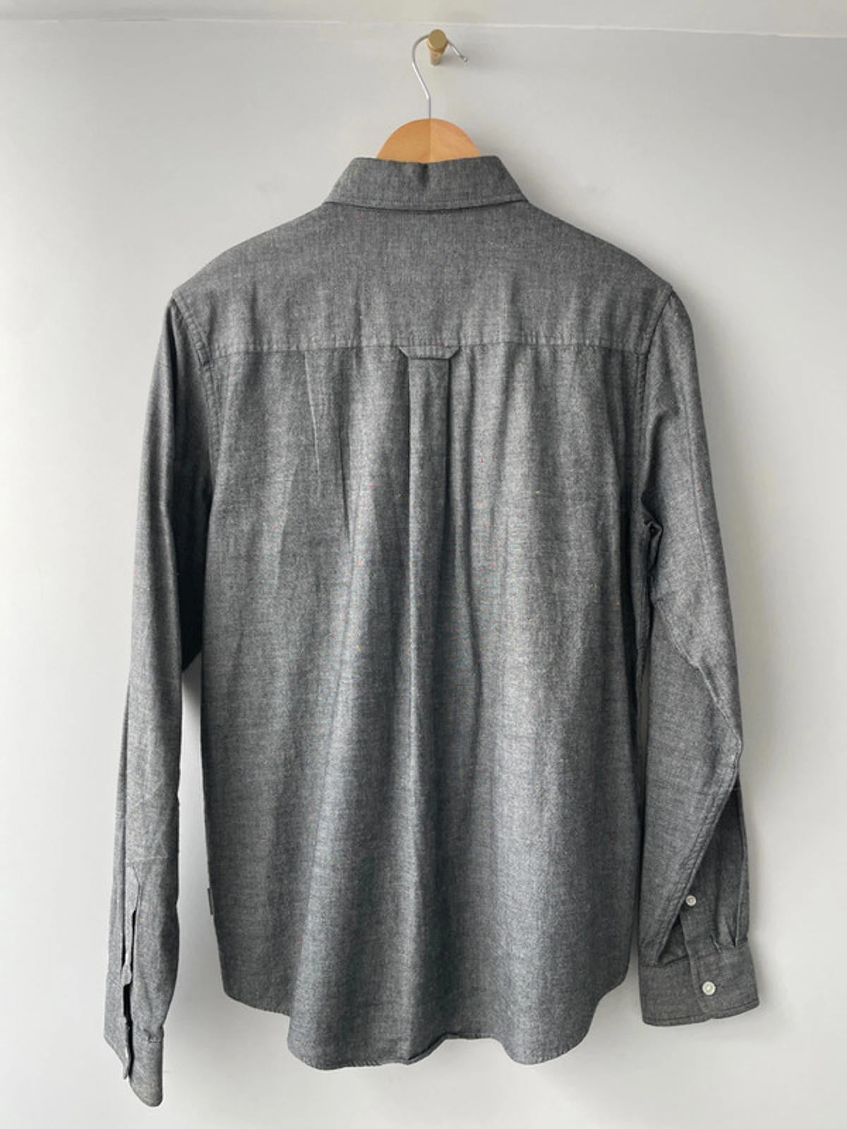 Mens Carhartt Kyoto Long Sleeve Button Down Chambray Shirt In Grey - Small - 1546