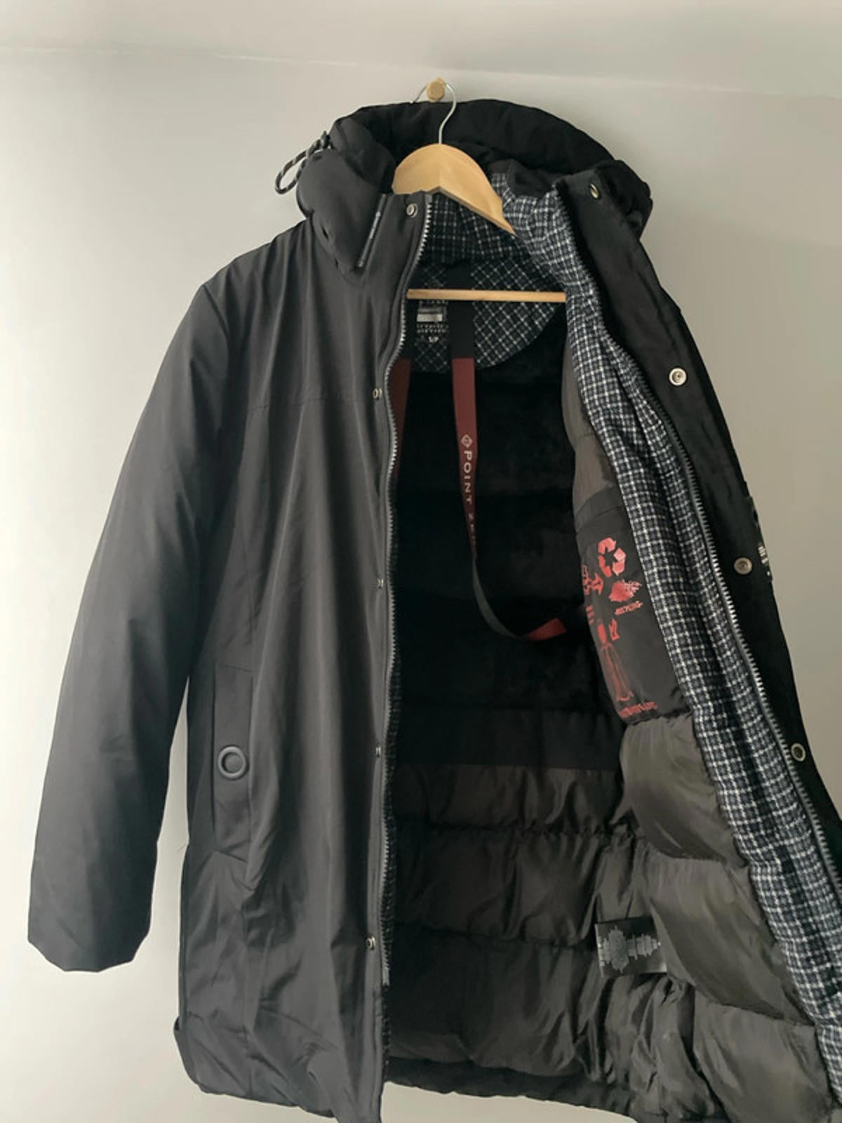 Men’s Point Zero Natanel Classic Parka Jacket In Black - Small - 2496 - RRP £250