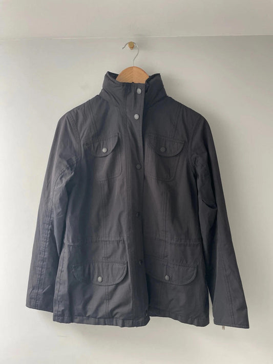 Women’s Barbour Waterproof And Breathable Jacket Packable Hood In Black - UK 12 - 2241