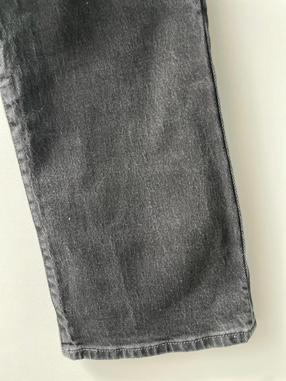 Women’s Levi’s High Waisted Ribcage Boot Straight Fit Jeans In Black - W25/L27 - 3001