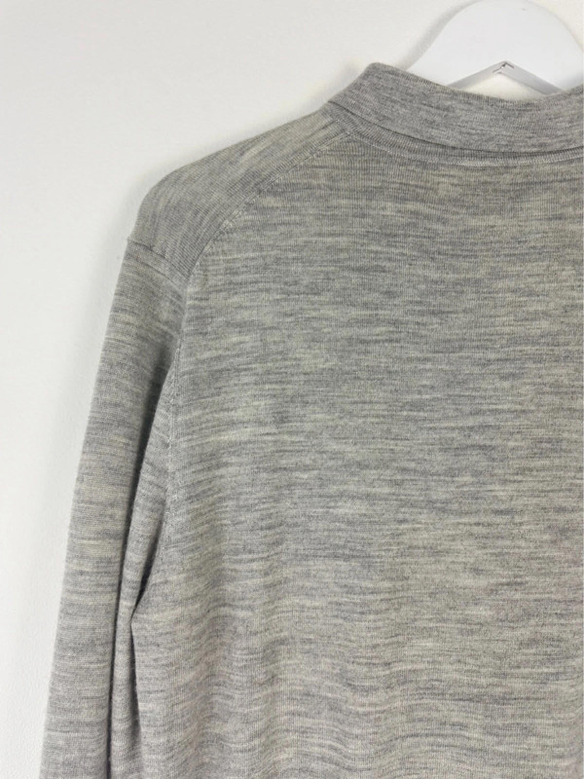 Men’s Reiss Premium 100% Wool Long Sleeve Polo Shirt Top - Large  -1444