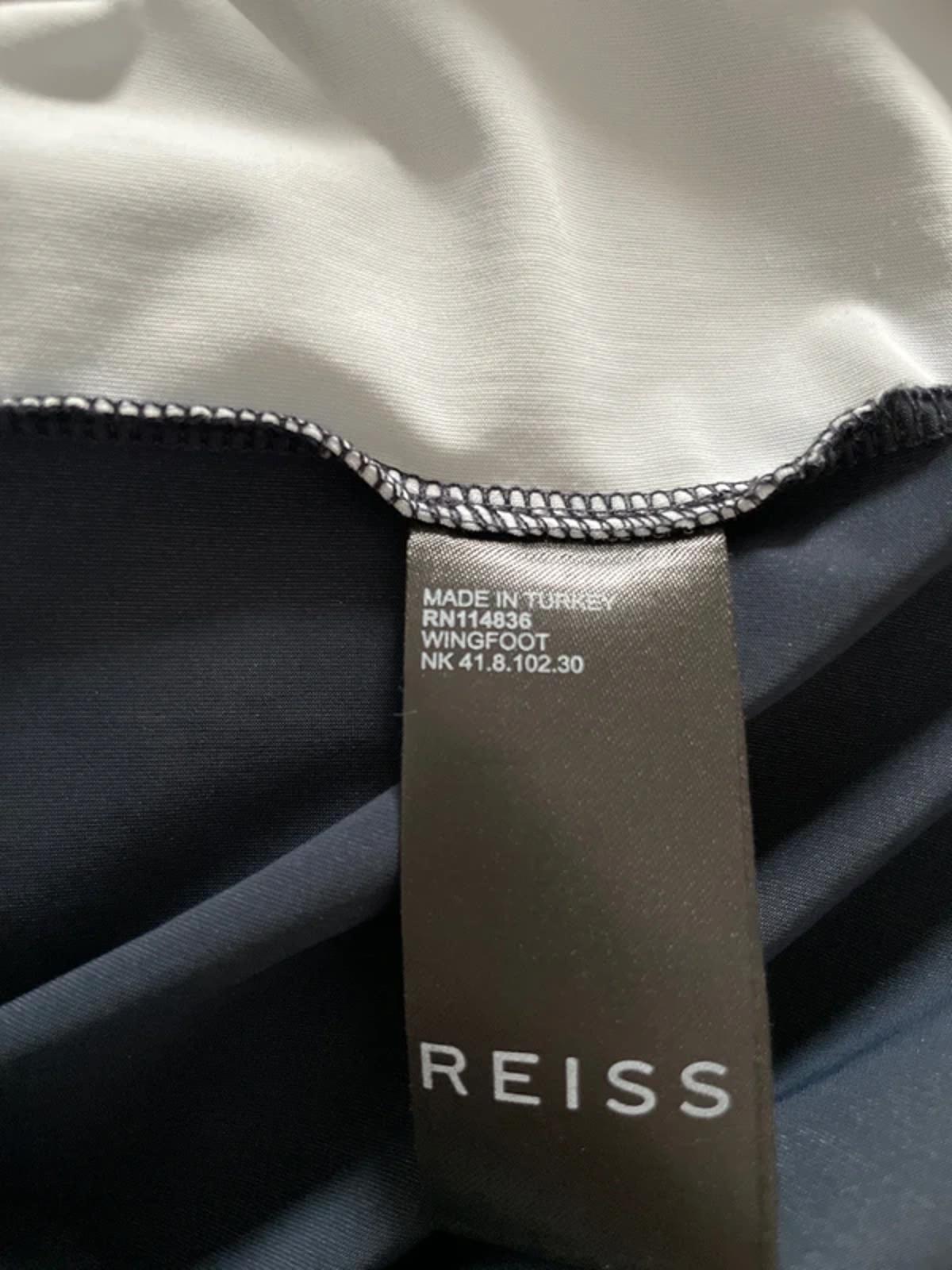 Men’s Reiss 1/4 Zip Golf Polo Top in Navy - Small - 2925