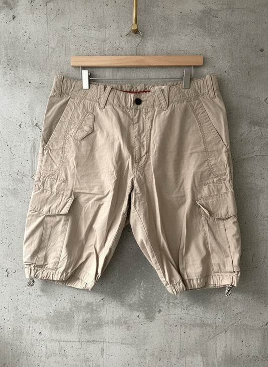Men’s Hugo Boss Baggy oversized Fit Cargo Shorts In Beige - W34/L12 - 3183
