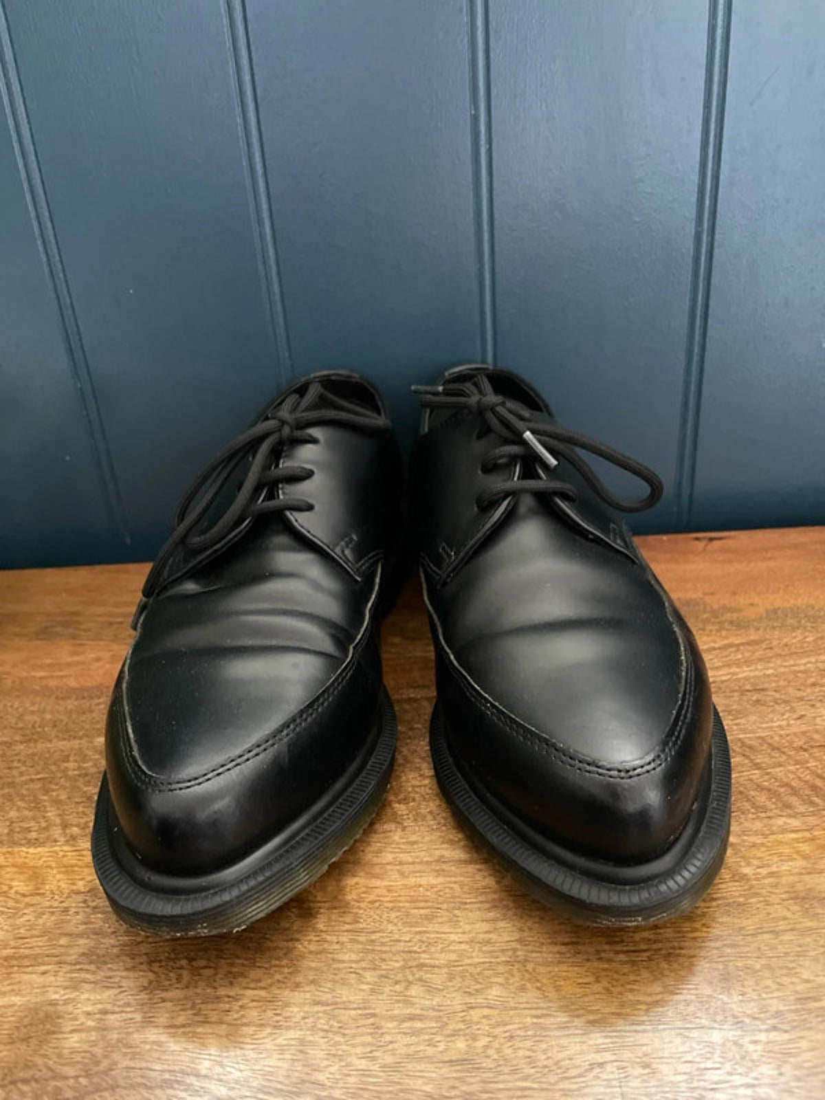 Womens Dr Martens Willis Leather Lace Up Creeper Shoes In Black - UK5 - 2186