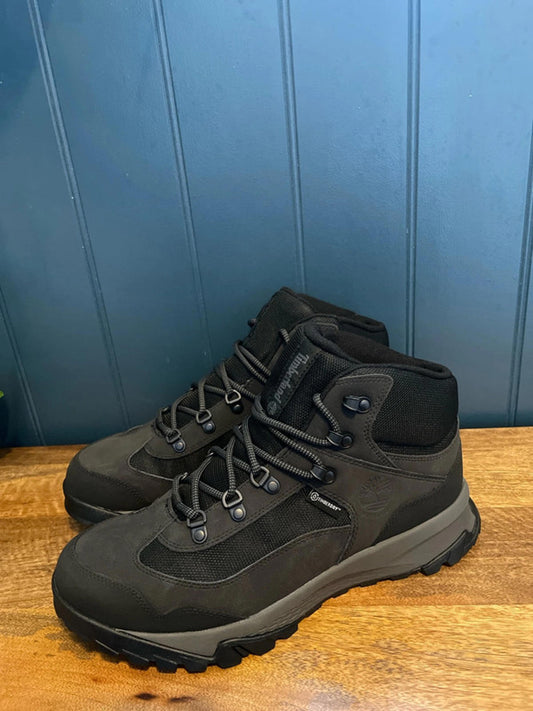 Men’s Timberland Lincoln Peak Mid Premium Leather Boots in Black - UK9 - 2666