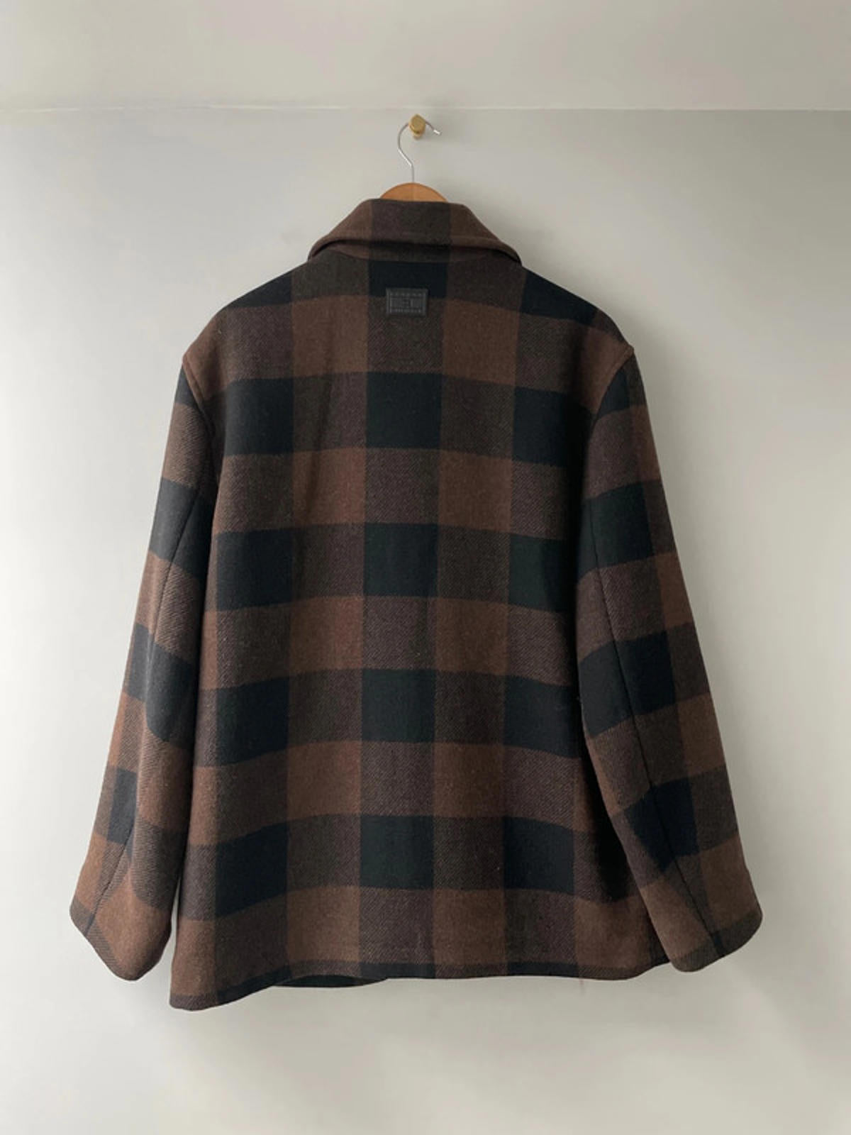 Men’s Tommy Hilfiger Premium Wool Checked Jacket In Brown - Medium - 2428 - £300 RRP