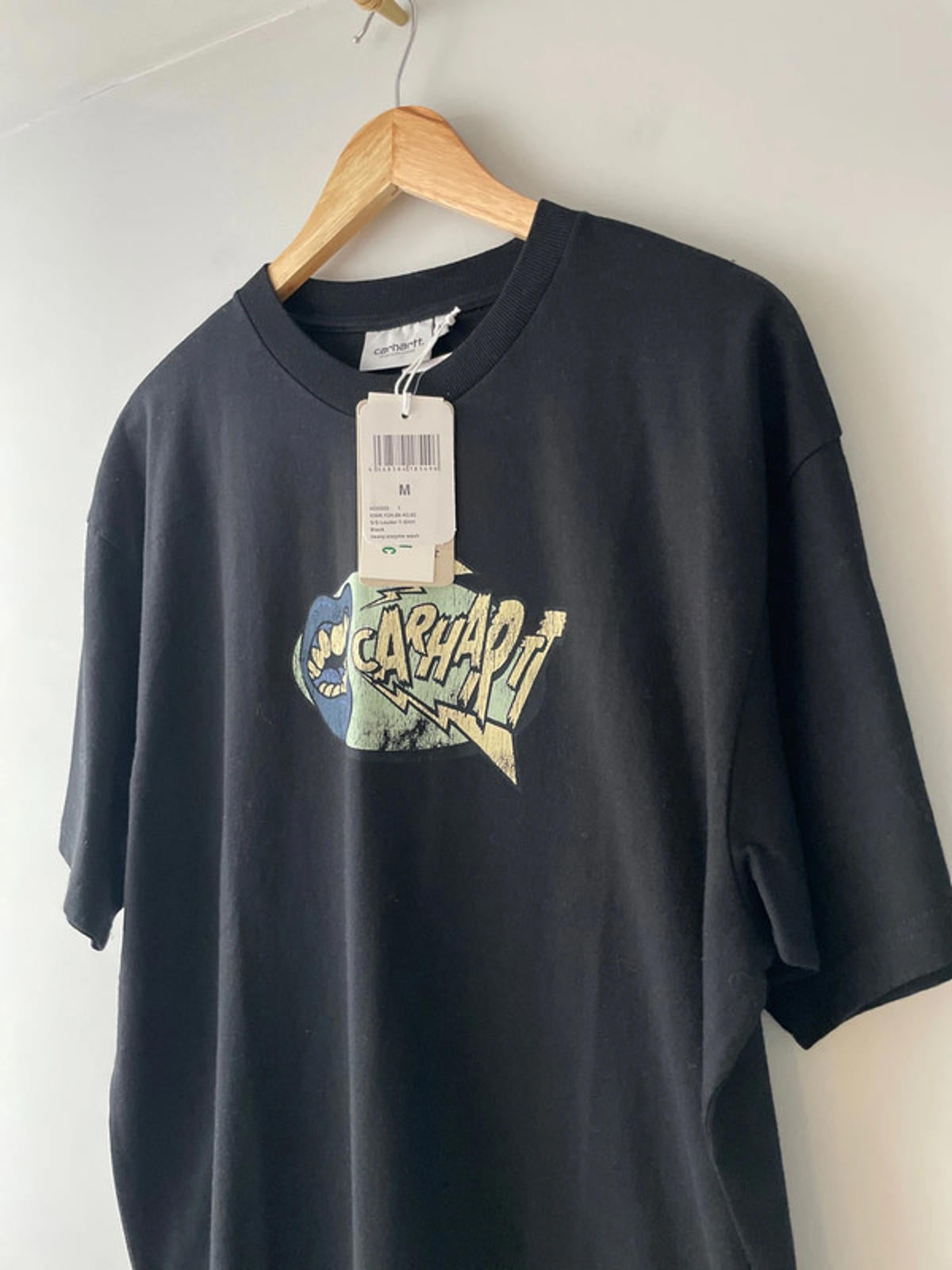 Men’s Carhartt Louder Printed Crew Neck T-Shirt Top In Black - Medium - 2542