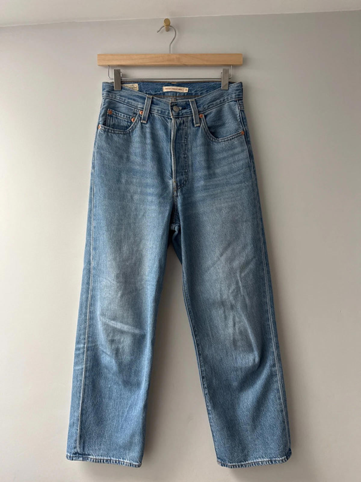 Womens Levi's Ribcage Straight Ankle Fit High Waisted Jeans - W25/L27 - 0531