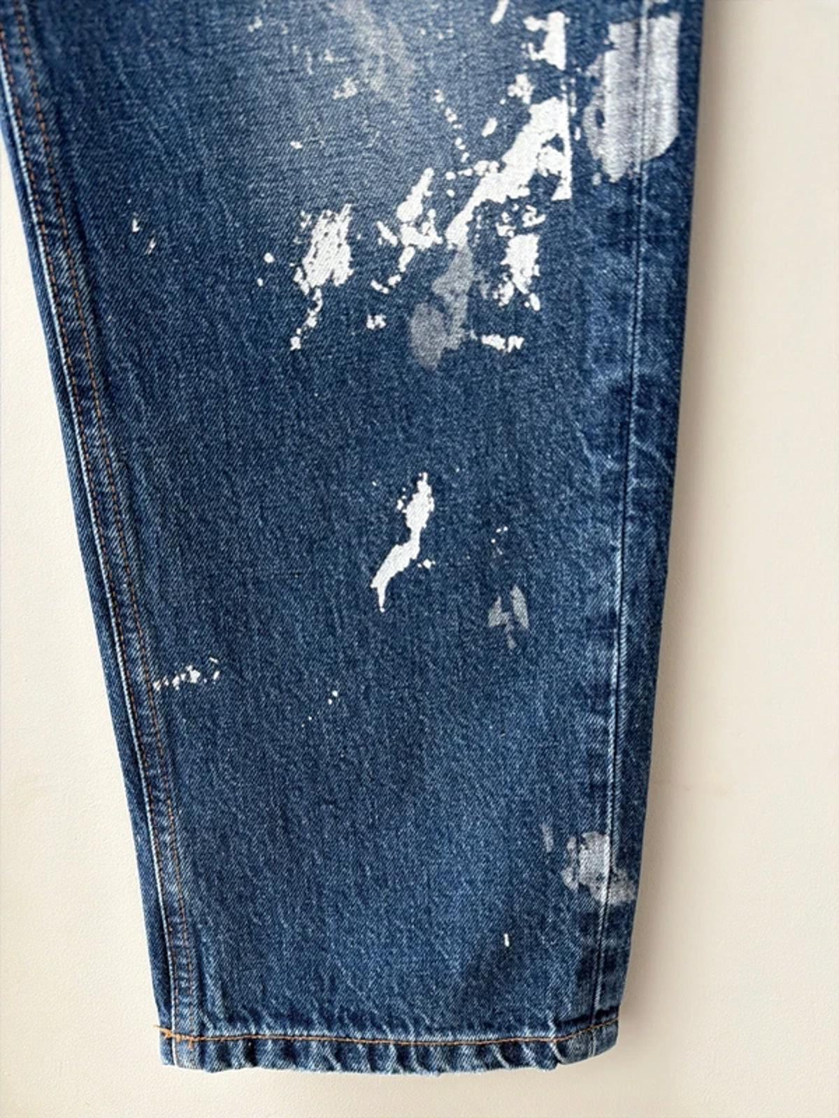 Women’s Ralph Lauren Straight Leg Distressed Jeans In Navy - W24/L27 - 3242