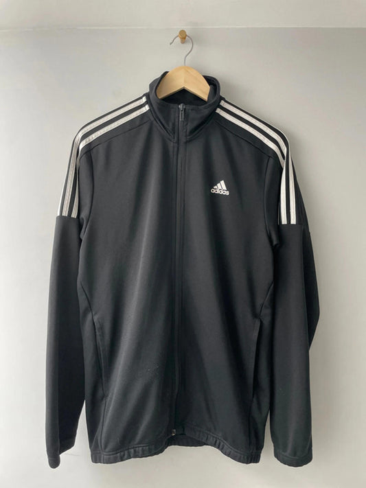 Men’s Adidas Full Zip Track Jacket Top In Black - Large - 2318