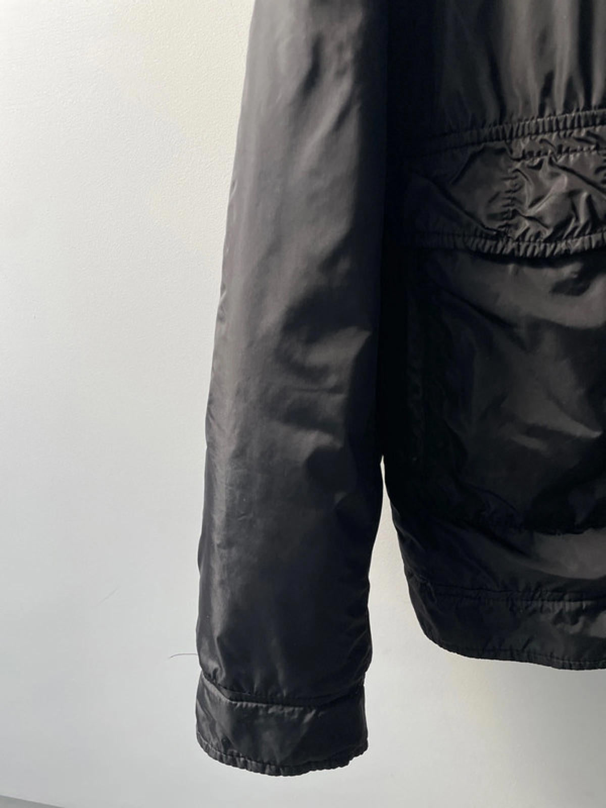 Men’s Massimo Dutti Zip Through Padded Jacket Coat In Black - XLarge