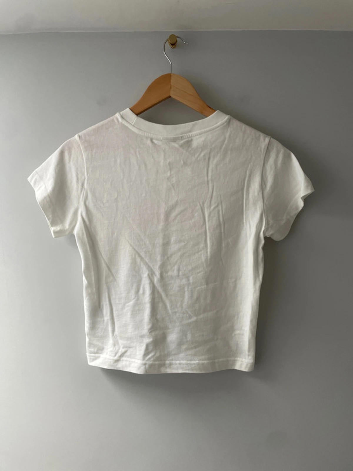 Women’s Abrand Jeans Short Sleeve Crew Neck T-shirt in White - Small - 2837