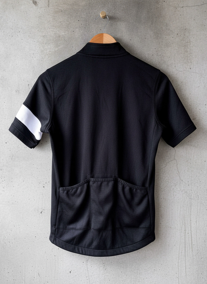 Men's Rapha Short Sleeve Core Cycling Jersey Top In Black - Medium - 3527