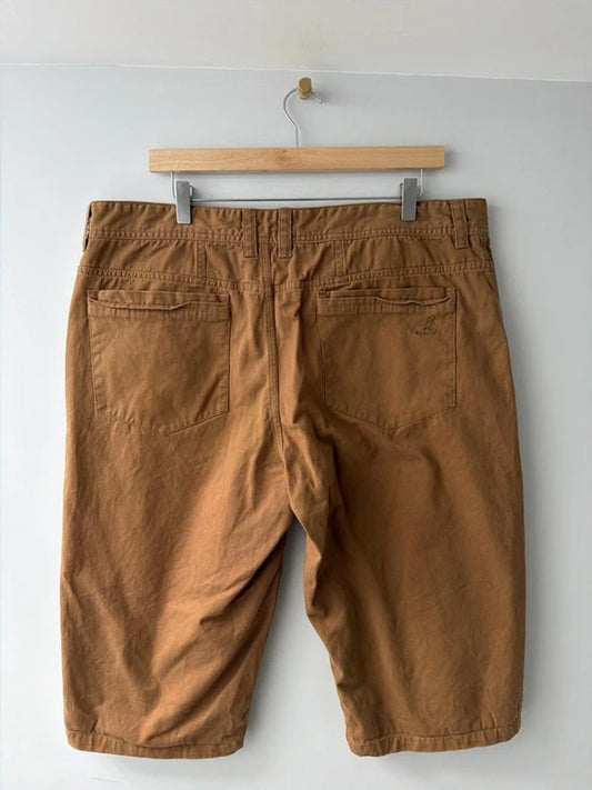 Men’s Kangol Vintage Classic Chino Shorts in Brown - W40 - 3253