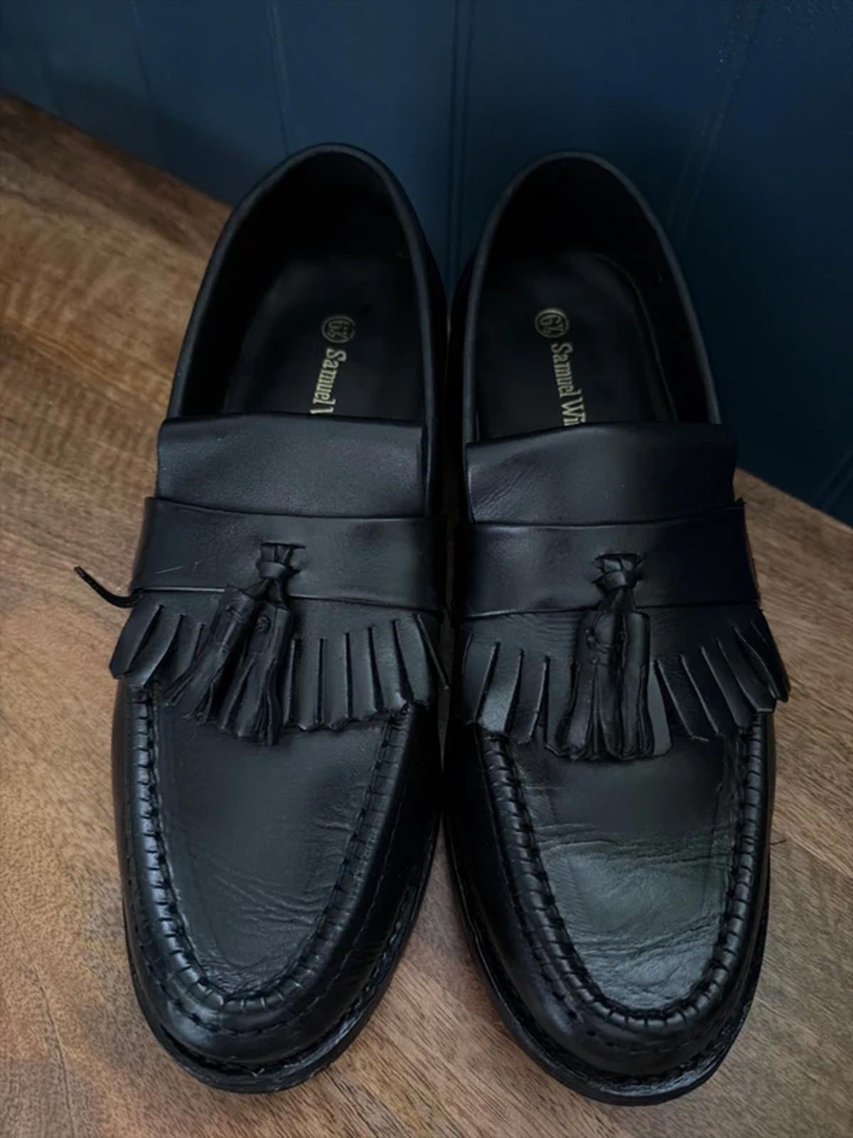 Women’s Samuel Windsor Premium Leather Tassel Loafers In Black - Uk6.5 - 3297