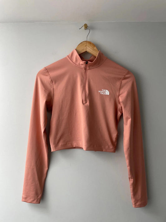 Women’s The North Face Cropped Zip Running Top - Small - 1483