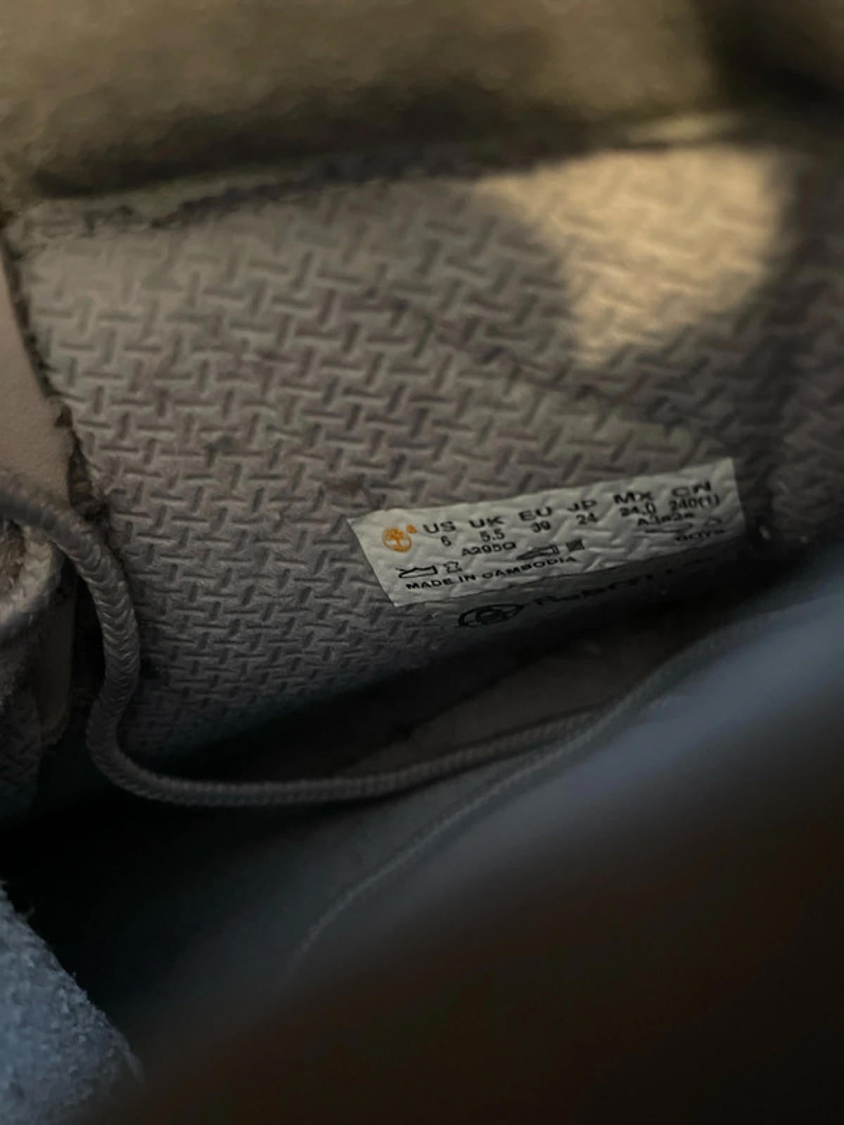 Women’s Timberland 6 Inch Nubuck Premium Leather Boots in Grey - UK 5.5 - 2555