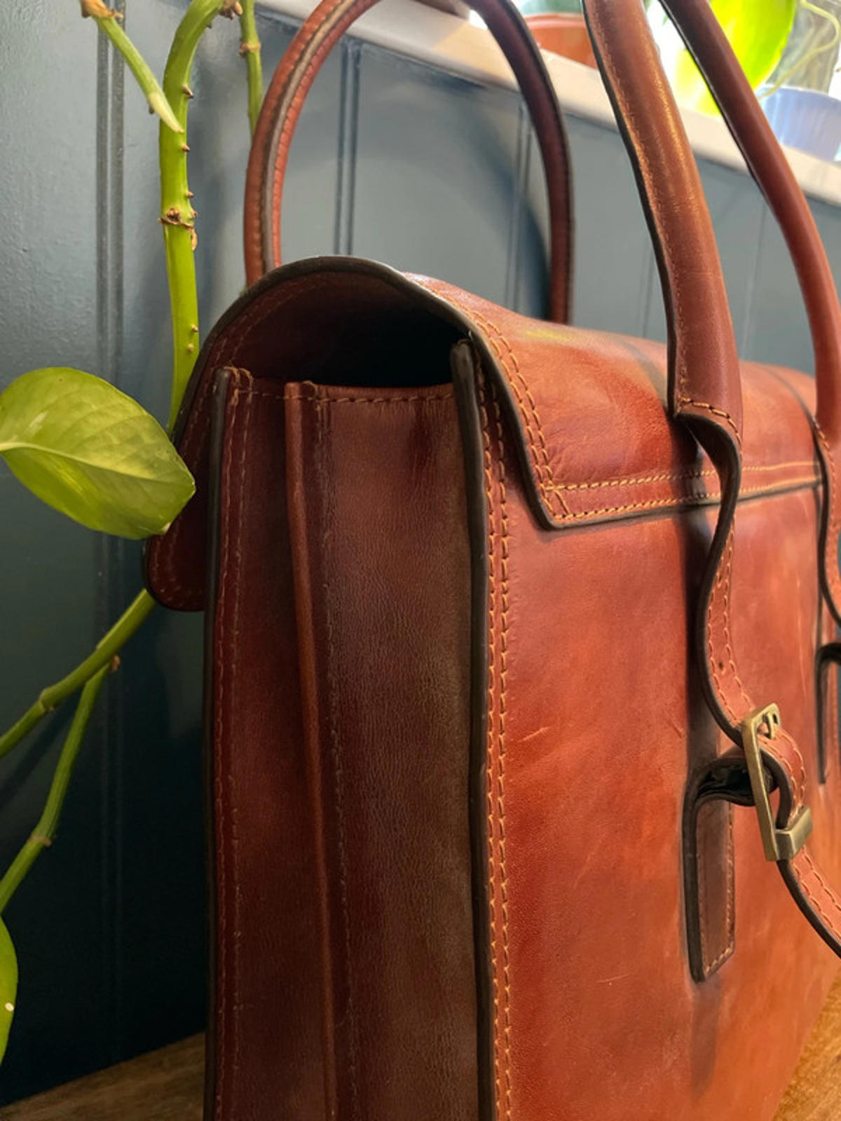 Men’s Medici Vintage Made In Italy Leather Bag Holdall In Brown - 2730
