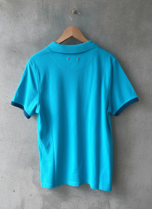 Men’s Vilebrequin Premium Pique Polo Top In Blue - Medium - 1670