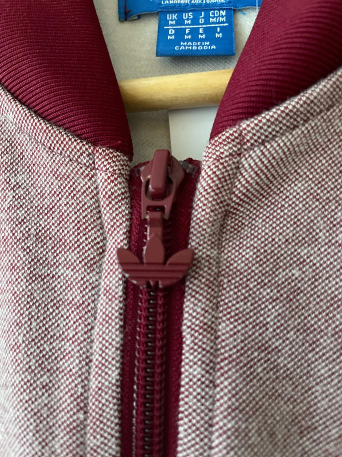 Men’s Adidas Firebird Limited Edition Track Jacket In Burgundy - Medium - 2497