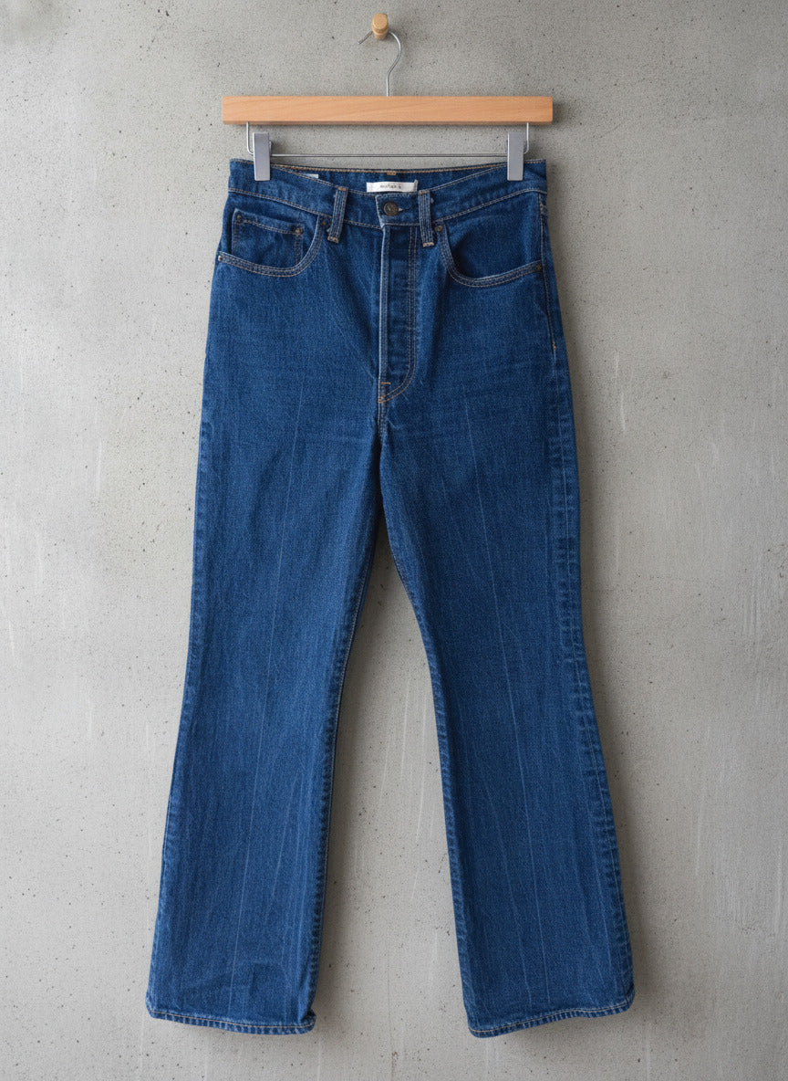 Women’s Levi’s High Waisted Ribcage Bootcut Fit Jeans In Navy- W27/L31 - 3746