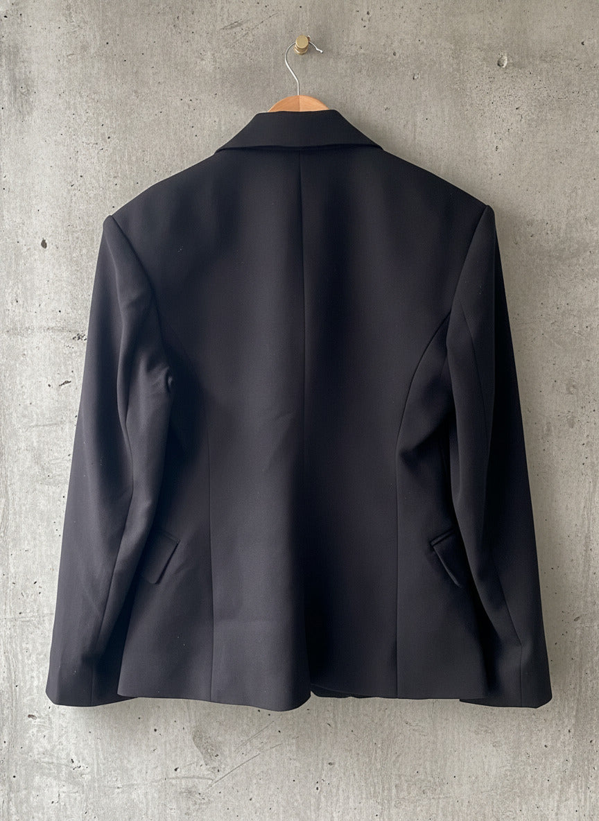 Women’s Weekday Double Breasted Blazer Jacket in Black - Small - 2983